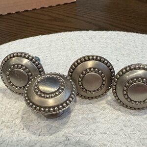 Elegant Silver Cabinet Knobs set of 4